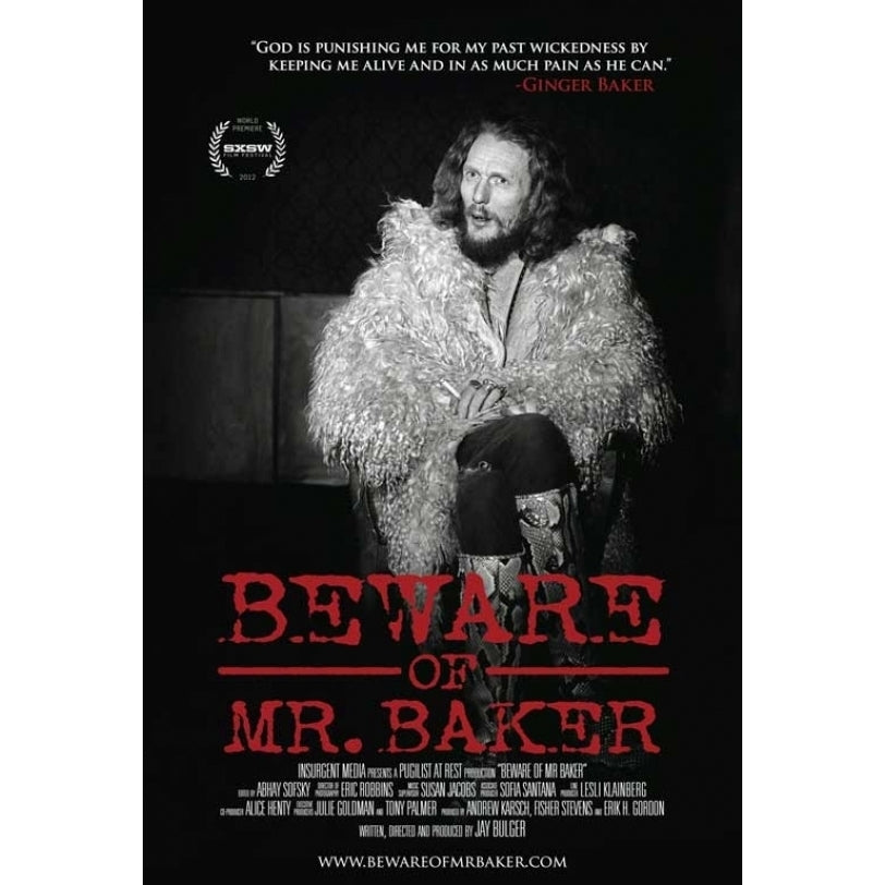 Beware of Mr. Baker Movie Poster (11 x 17) - Item MOVGB91705 Image 1