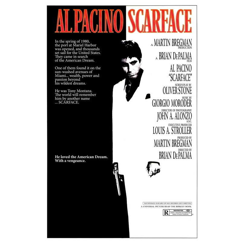 Scarface Movie Poster Print (11 x 17) - Item MOVGC0830 Image 1