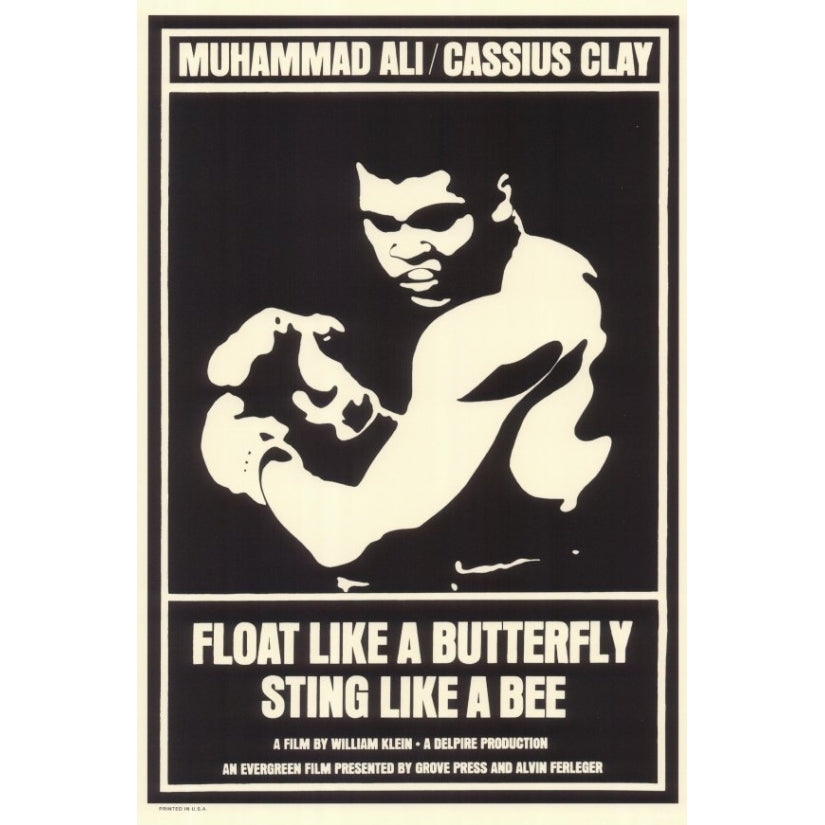 Float Like a Butterfly Sting Like a Bee Movie Poster (11 x 17) - Item MOVGD0413 Image 1