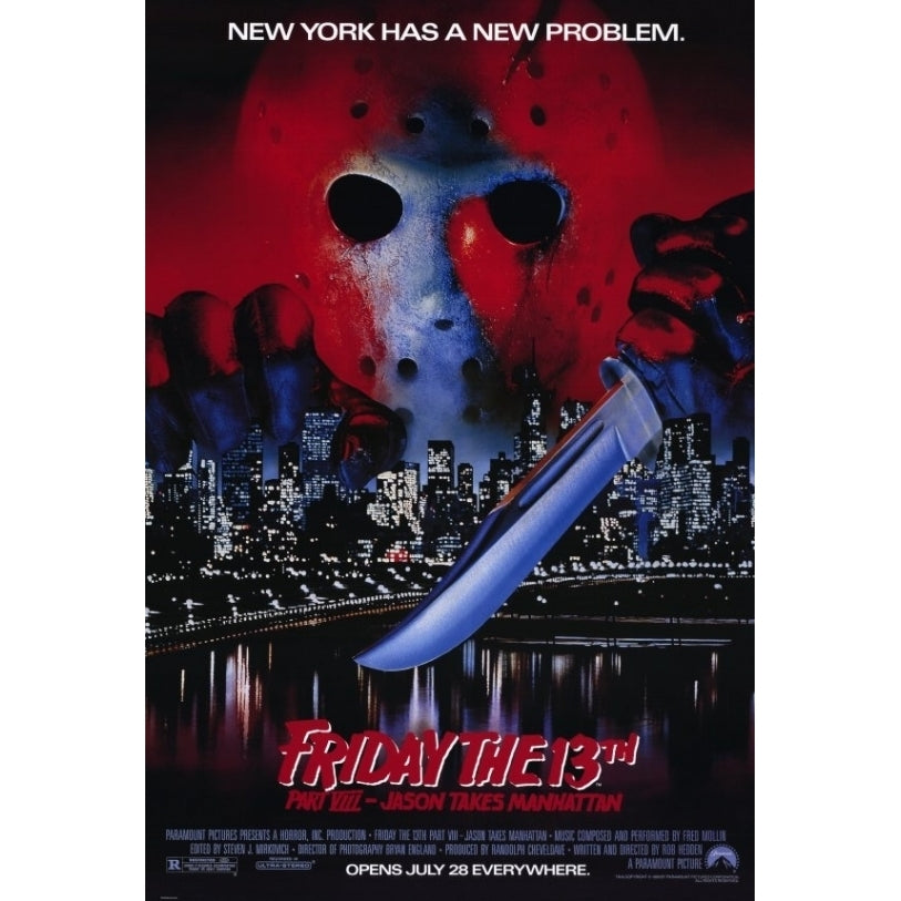 Friday the 13th Part 8 Jason Takes Manhattan Movie Poster (11 x 17) - Item MOVGD2861 Image 1