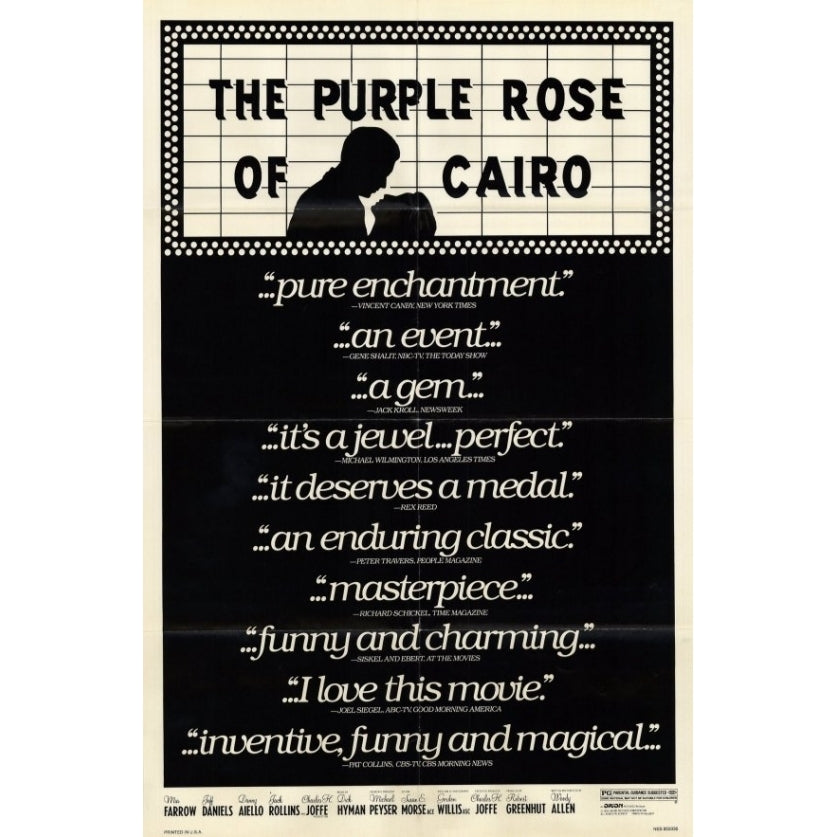 The Purple Rose of Cairo Movie Poster (11 x 17) - Item MOVGD8866 Image 1