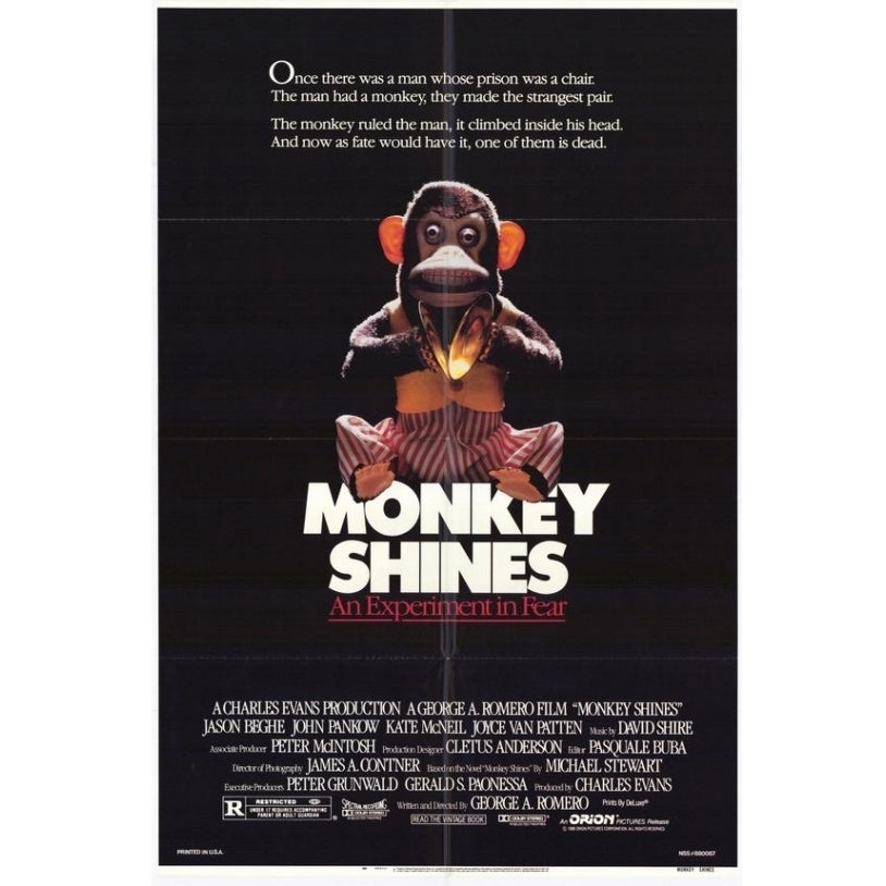 Monkey Shines Movie Poster (11 x 17) - Item MOVGE4961 Image 1