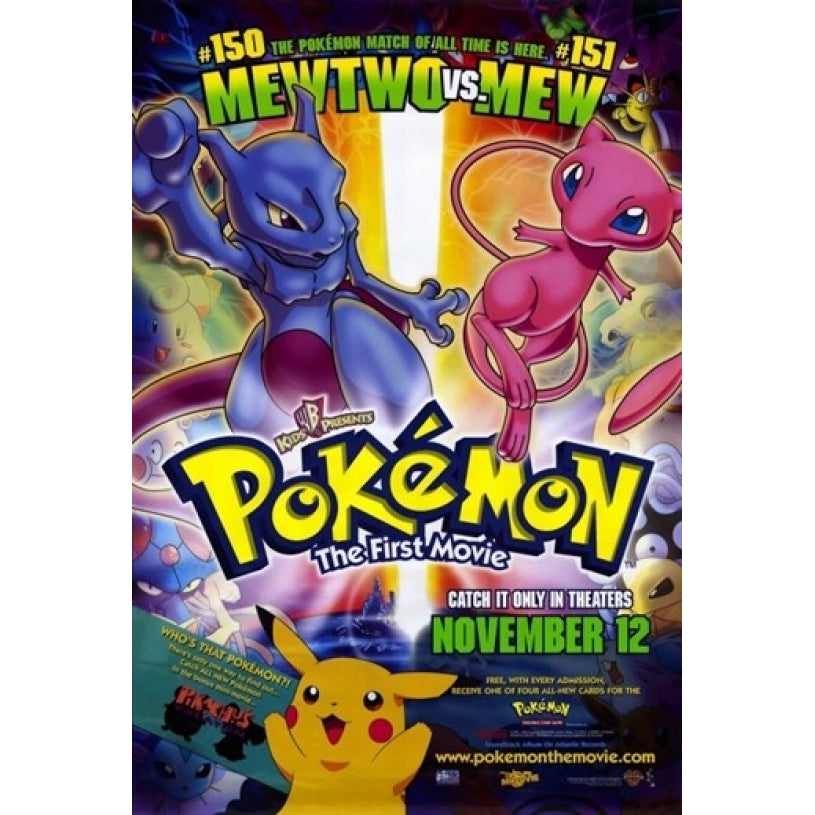 Pokemon The First Movie Movie Poster (11 x 17) - Item MOVGE6327 Image 1