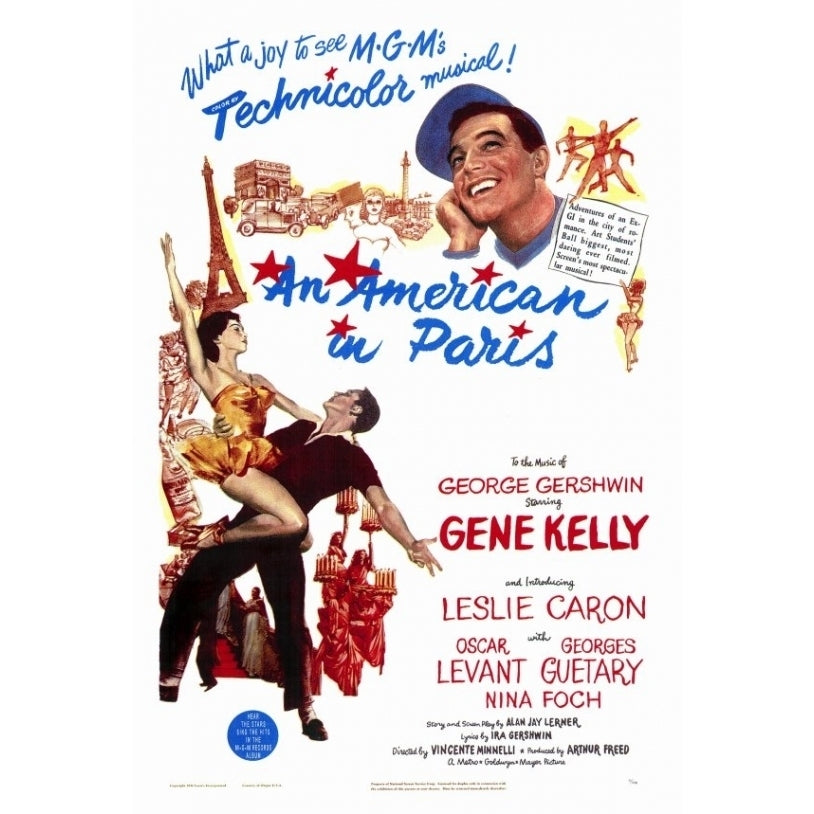 An American in Paris Movie Poster Print (27 x 40) - Item MOVGF0188 Image 1