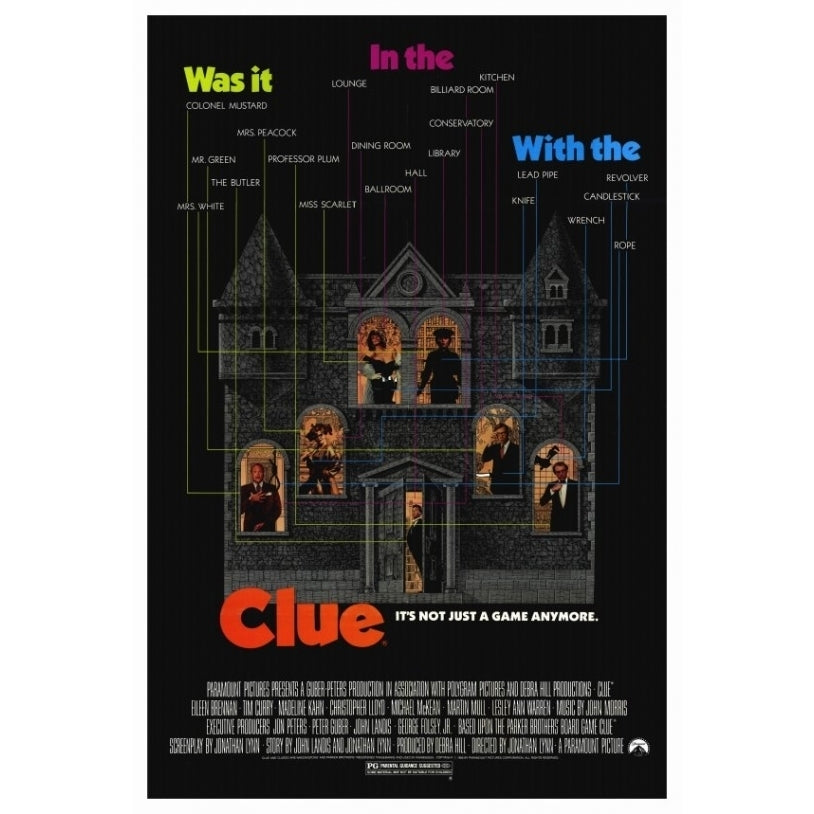 Clue Movie Poster Print (27 x 40) - Item MOVGF0321 Image 1