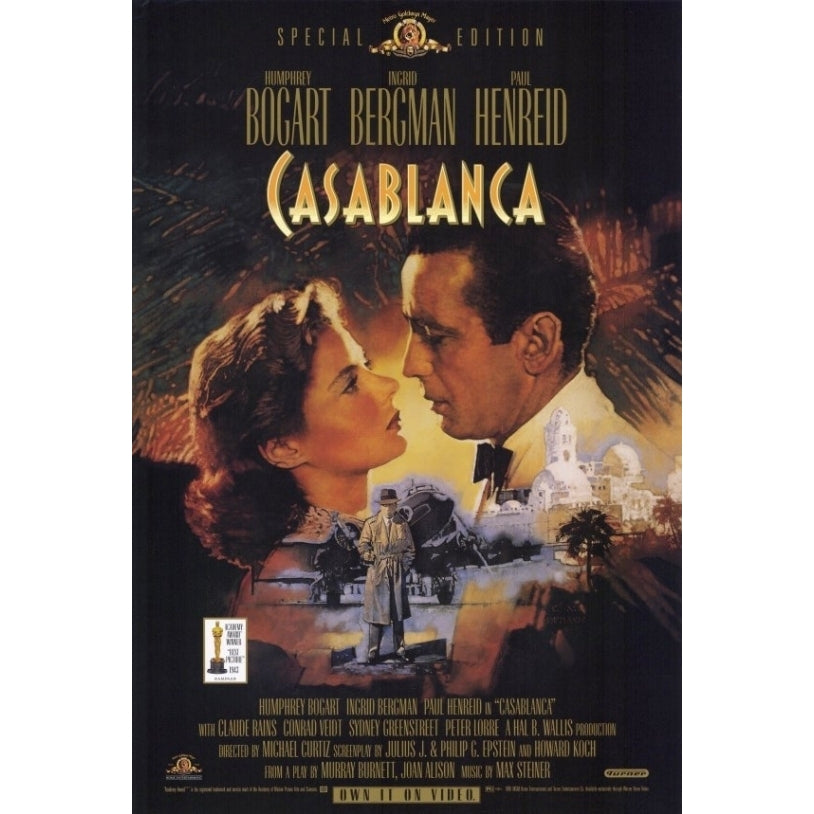 Casablanca Movie Poster Print (27 x 40) Image 1