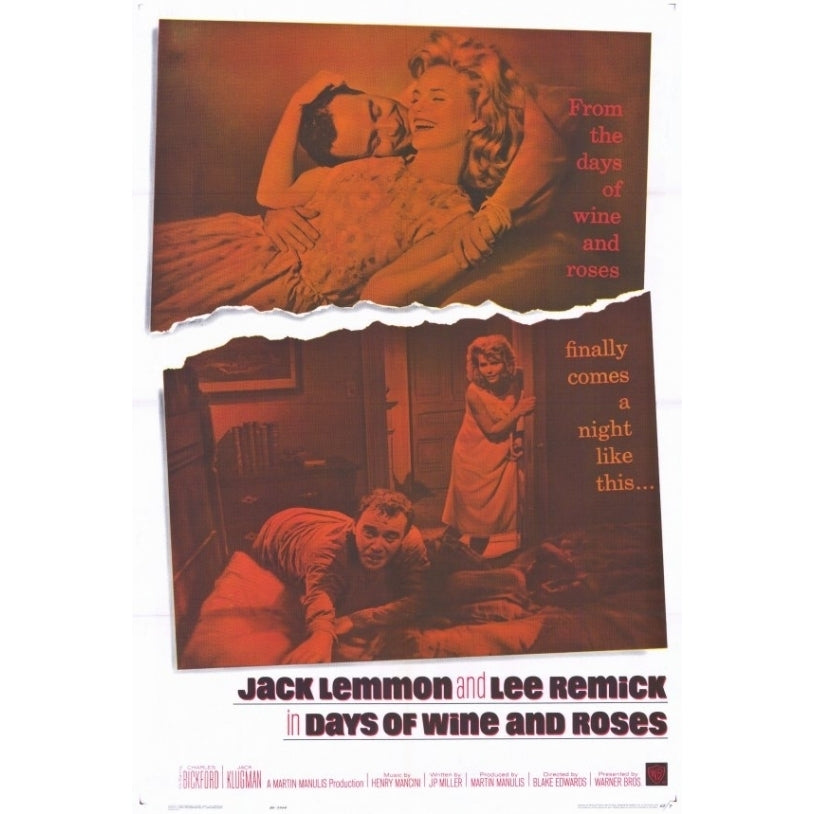 Days of Wine and Roses Movie Poster Print (27 x 40) - Item MOVGF7369 Image 1