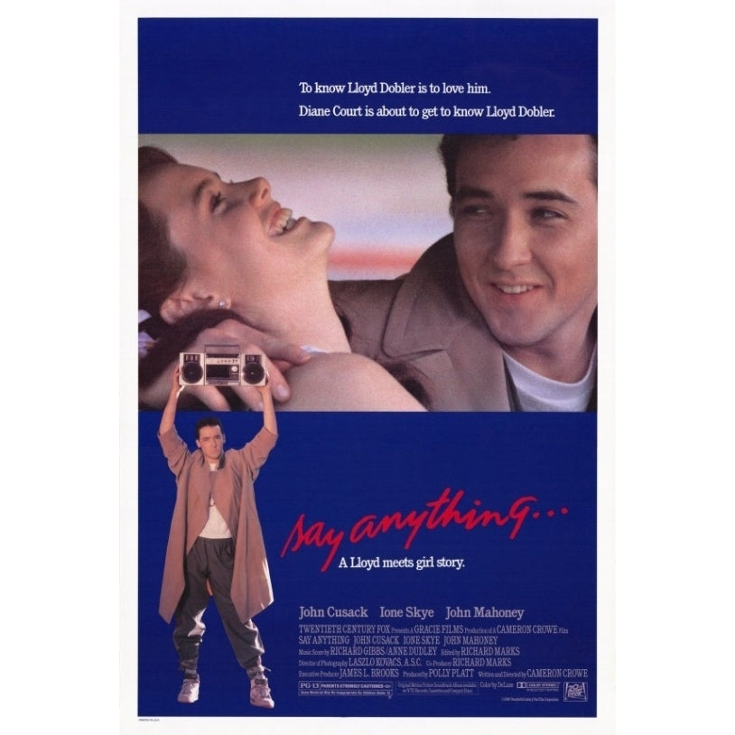 Say Anything Movie Poster Print (27 x 40) - Item MOVGF8361 Image 1