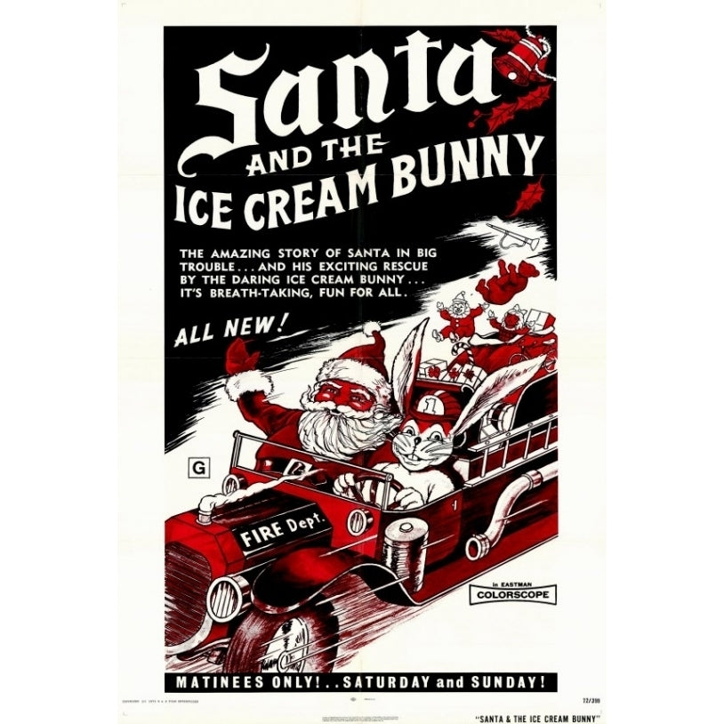 Santa and the Ice Cream Bunny Movie Poster Print (27 x 40) - Item MOVGF8382 Image 1