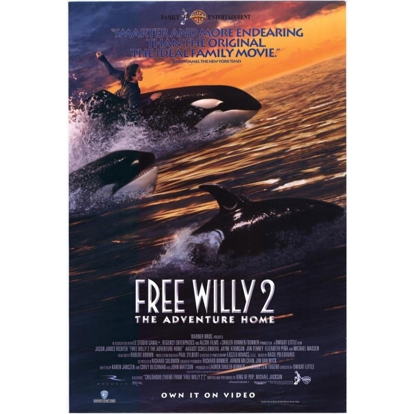 Free Willy 2: The Adventure Home Movie Poster Print (27 x 40) - Item MOVGF8417 Image 1