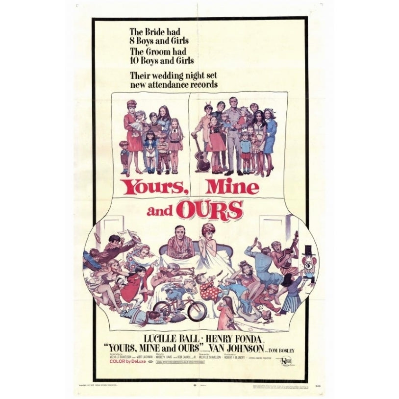 Yours Mine and Ours Movie Poster Print (27 x 40) - Item MOVGF9386 Image 1