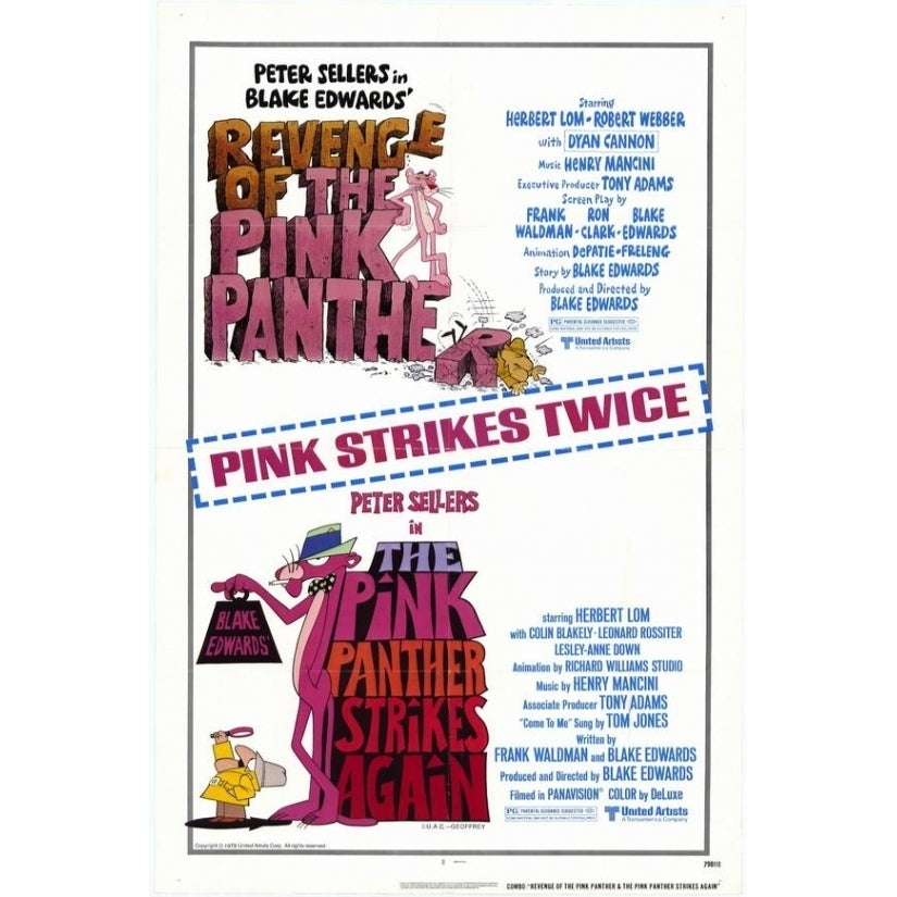 Pink Panther Strikes Again/Revenge of The Pink Panther Movie Poster Print (27 x 40) - Item MOVGH8669 Image 1