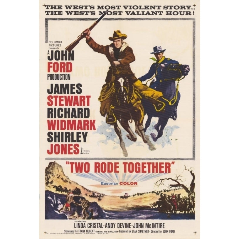 Two Rode Together Movie Poster Print (27 x 40) - Item MOVGH9360 Image 1