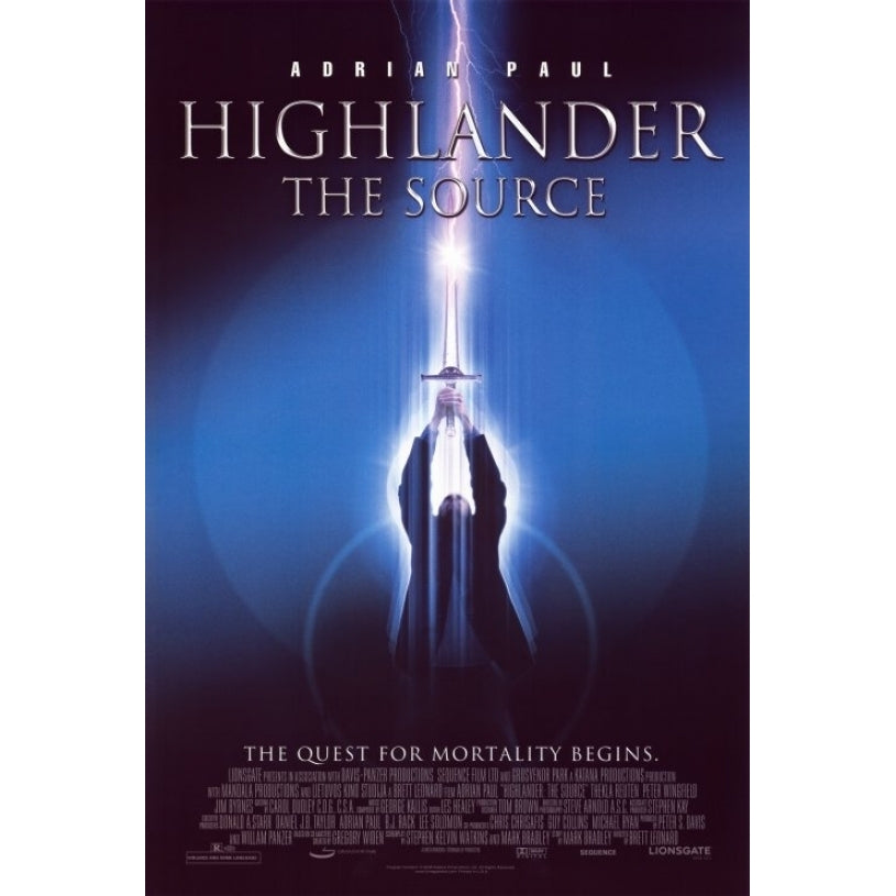 Highlander: The Source Movie Poster Print (27 x 40) - Item MOVGI4135 Image 1