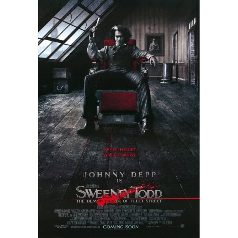 Sweeney Todd The Demon Barber of Fleet Street Movie Poster (11 x 17) - Item MOVGI5066 Image 1