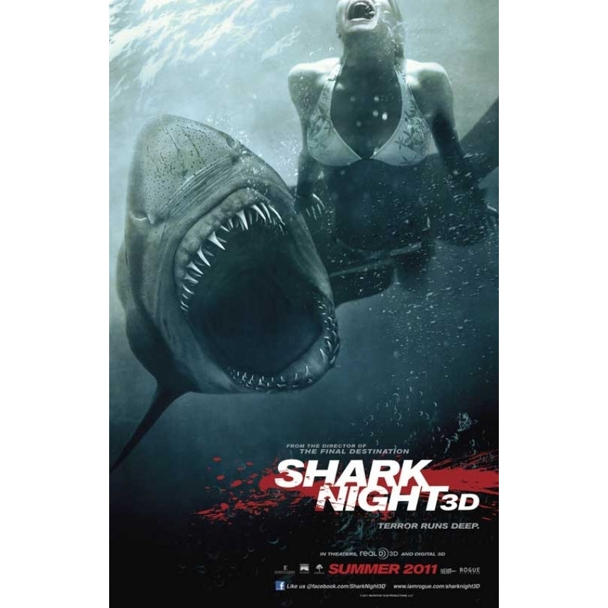 Shark Night 3D Movie Poster Print (27 x 40) - Item MOVIB16404 Image 1