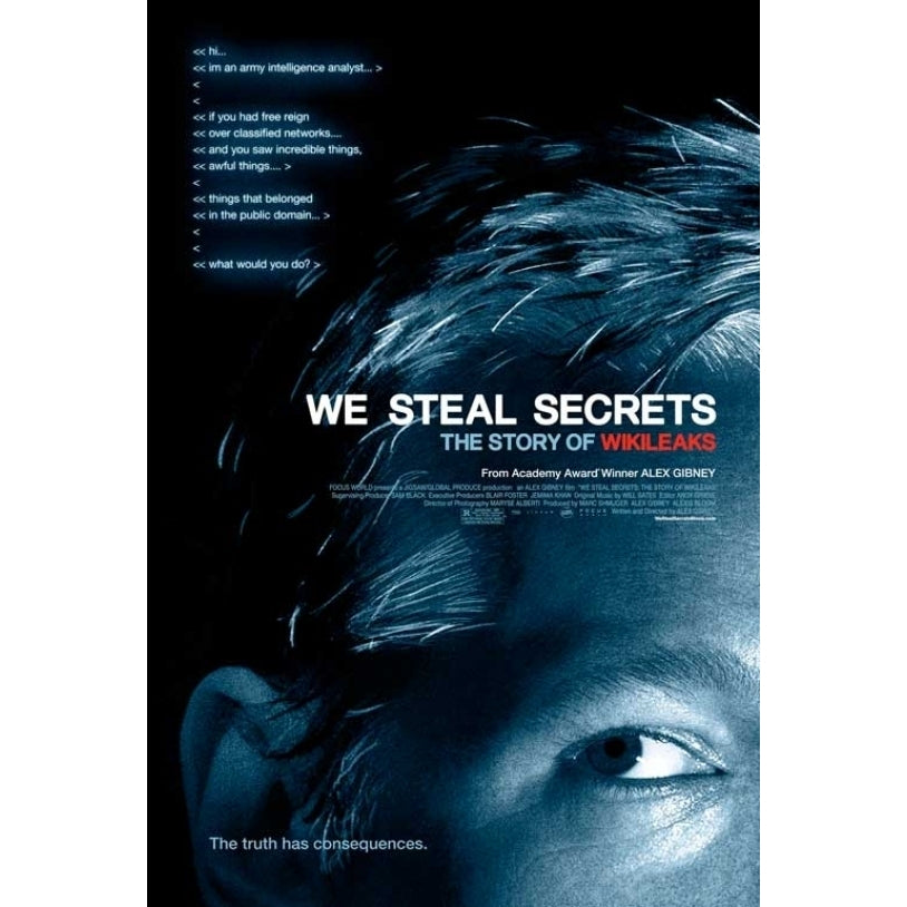 We Steal Secrets: The Story of WikiLeaks Movie Poster Print (27 x 40) - Item MOVIB70015 Image 1