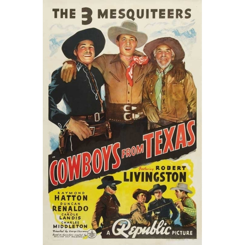 The Cowboys from Texas Movie Poster Print (27 x 40) - Item MOVIB74743 Image 1