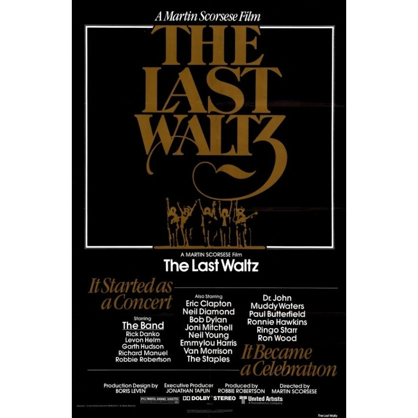 The Last Waltz Movie Poster (11 x 17) - Item MOVID7791 Image 1