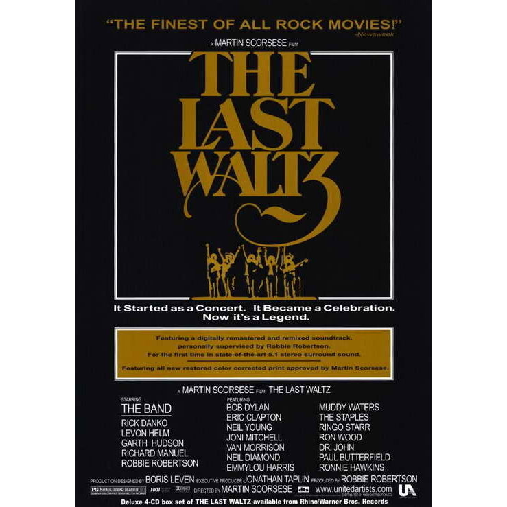 The Last Waltz Movie Poster Print (11 x 17) - Item MOVID9915 Image 1