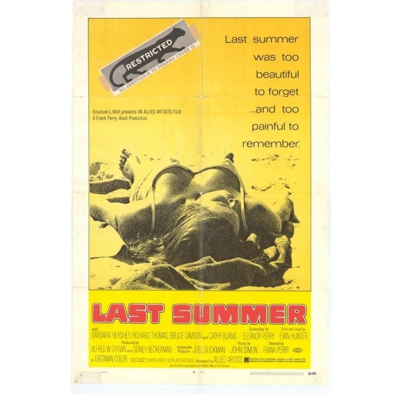 Last Summer Movie Poster (11 x 17) - Item MOVIE3082 Image 1