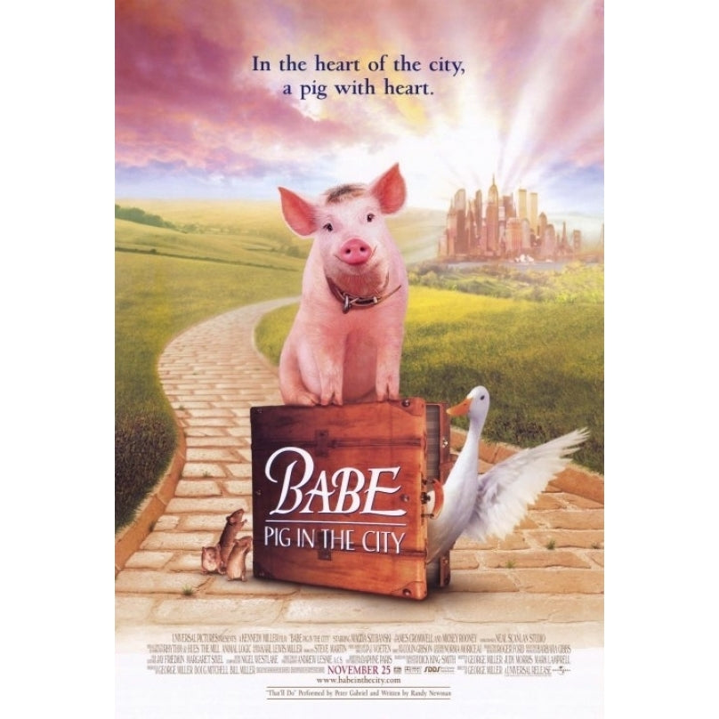 Babe Pig in the City Movie Poster (11 x 17) - Item MOVIE7010 Image 1