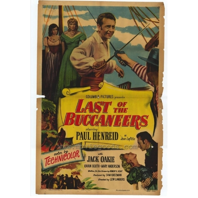 Last of the Buccaneers Movie Poster (11 x 17) - Item MOVIE9390 Image 1