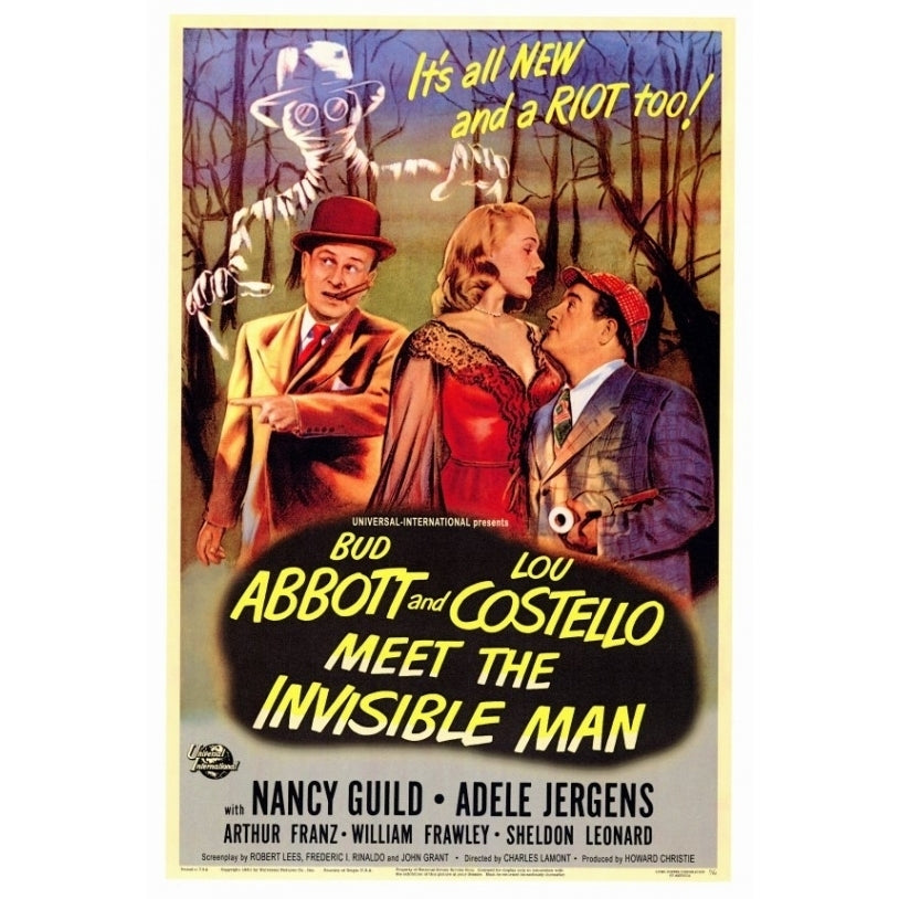 Abbott and Costello Meet the Invisible Man Movie Poster Print (27 x 40) - Item MOVIF0188 Image 1