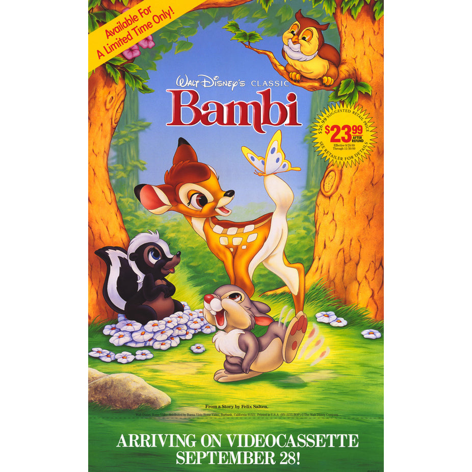 Bambi Movie Poster Print (11 x 17) - Item MOVIF1073 Image 1