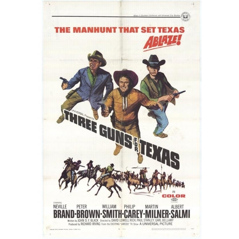 Three Guns for Texas Movie Poster (11 x 17) - Item MOVIF1101 Image 1