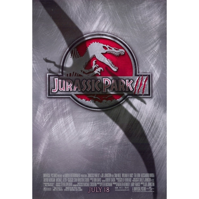 Jurassic Park 3 Movie Poster Print (27 x 40) - Item MOVIF2371 Image 1