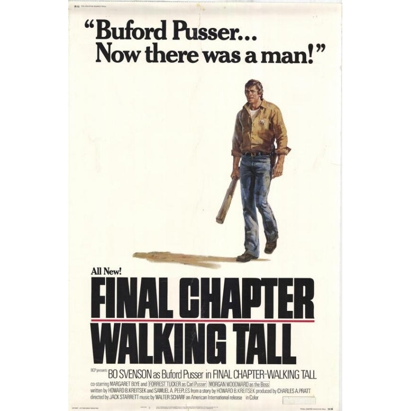 Walking Tall: The Final Chapter Movie Poster Print (27 x 40) - Item MOVIF7428 Image 1