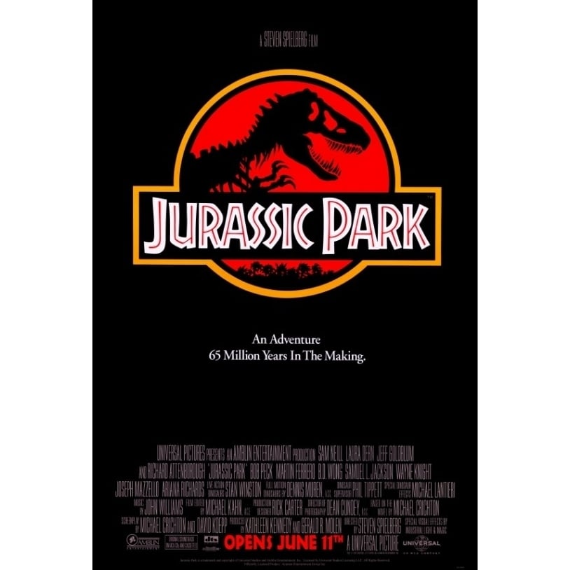 Jurassic Park Movie Poster Print (27 x 40) - Item MOVIF9162 Image 1