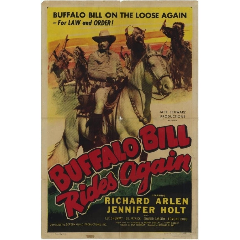 Buffalo Bill Rides Again Movie Poster Print (27 x 40) - Item MOVIH1621 Image 1