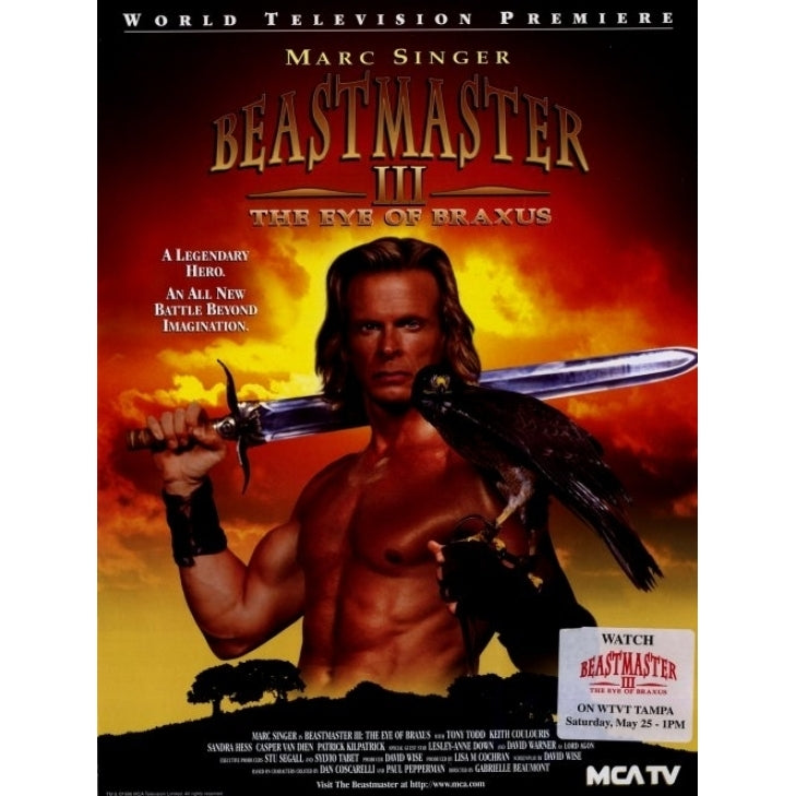 Beastmaster III: The Eye of Braxus Movie Poster Print (27 x 40) - Item MOVIH1613 Image 1