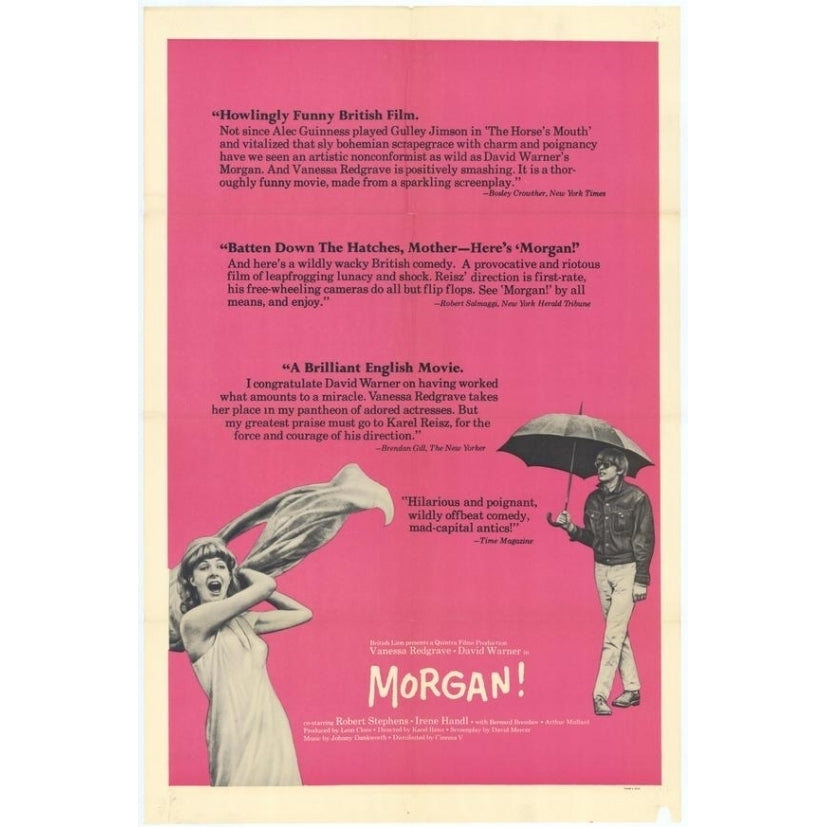 Morgan: A Suitable Case for Treatment Movie Poster Print (27 x 40) - Item MOVIH1636 Image 1