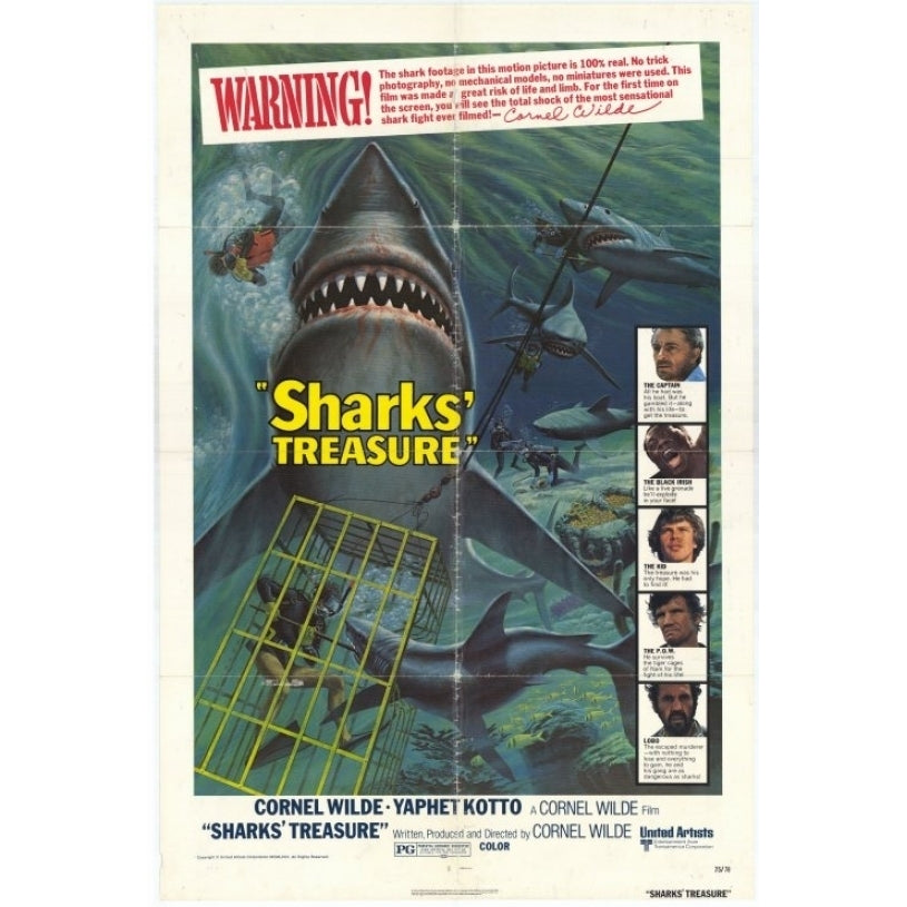 Sharks Treasure Movie Poster Print (27 x 40) - Item MOVIH2279 Image 1