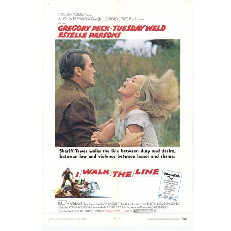 I Walk the Line Movie Poster Print (27 x 40) - Item MOVIH5276 Image 1