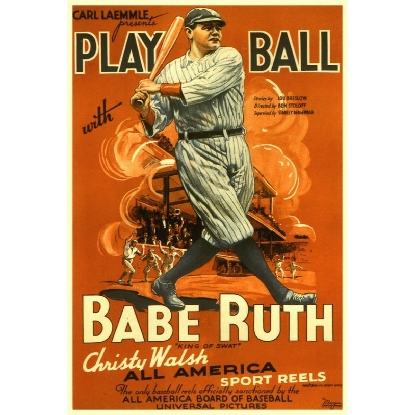 Play Ball With Babe Ruth Movie Poster Print (27 x 40) - Item MOVIH6601 Image 1