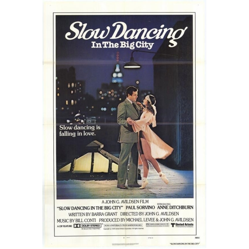 Slow Dancing In the Big City Movie Poster Print (27 x 40) - Item MOVIH8629 Image 1