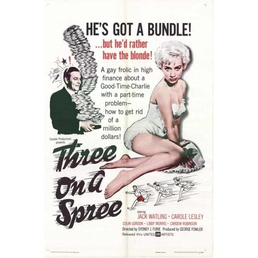 Three On a Spree Movie Poster Print (27 x 40) - Item MOVIH9193 Image 1