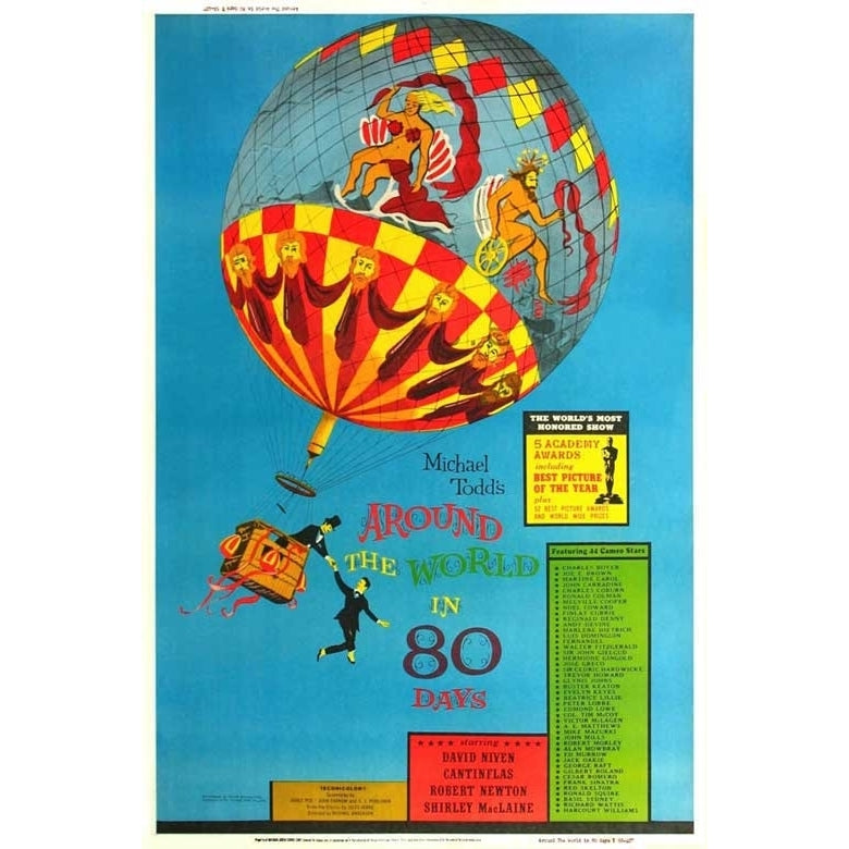 Around the World in 80 Days Movie Poster Print (11 x 17) - Item MOVII0346 Image 1