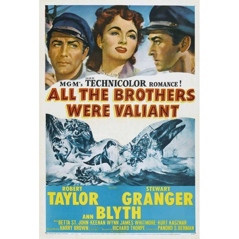 All the Brothers Were Valiant Movie Poster (11 x 17) - Item MOVII8641 Image 1