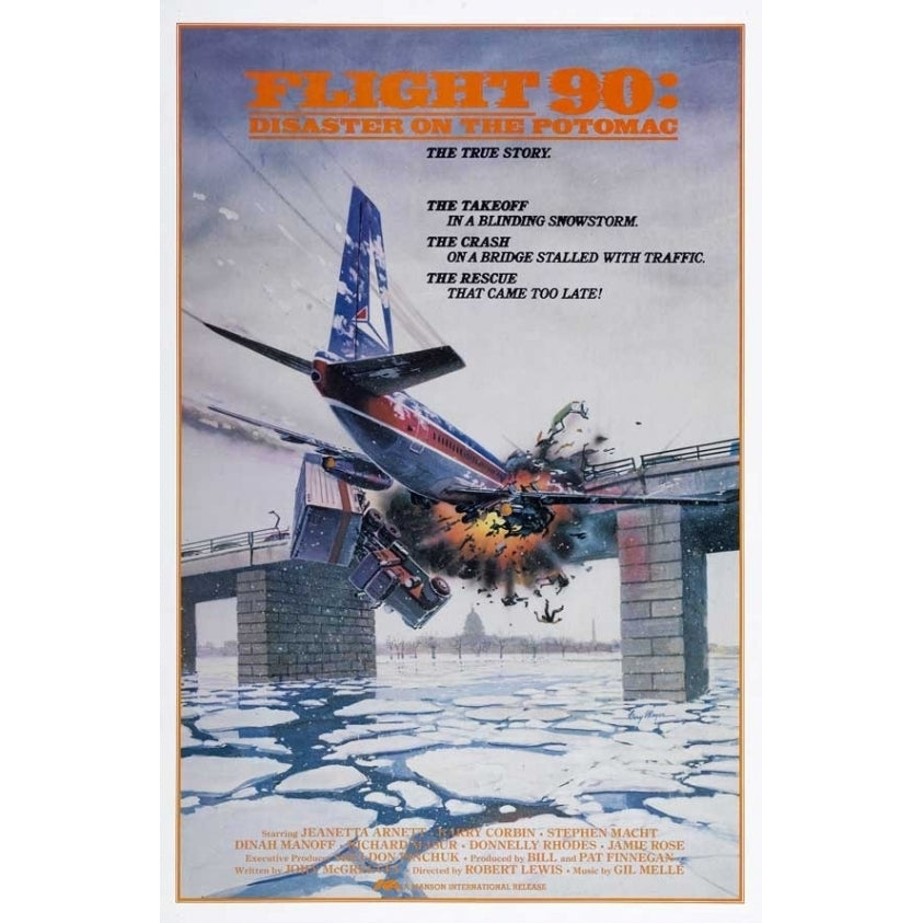 Flight 90 Disaster on the Potomac Movie Poster (11 x 17) - Item MOVIJ1353 Image 1