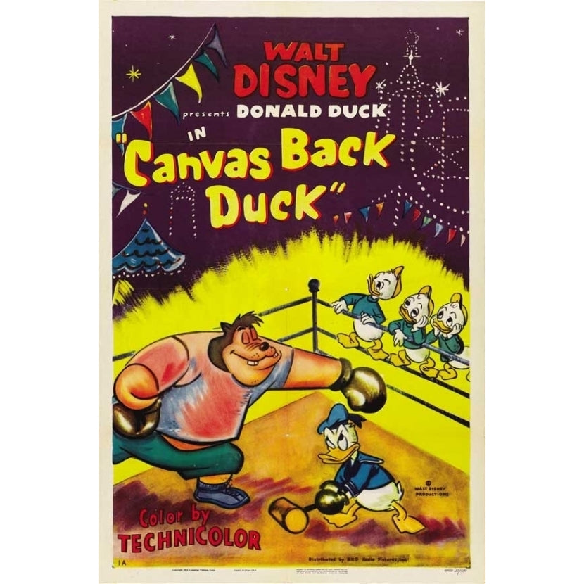 Canvas Back Duck Movie Poster (11 x 17) - Item MOVIJ2189 Image 1