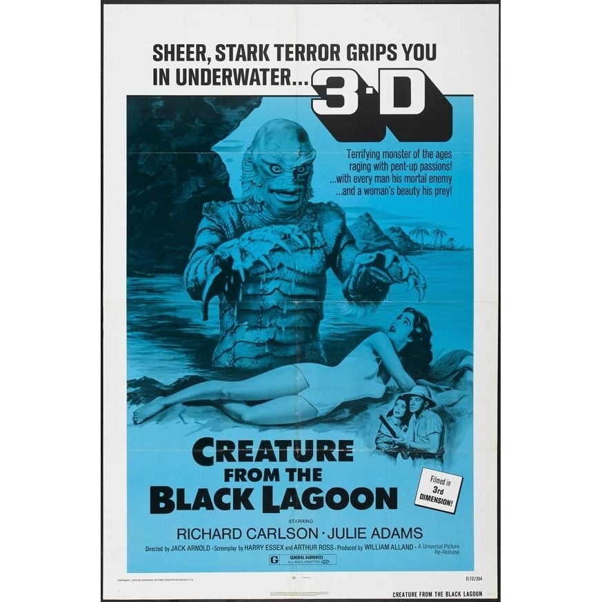 Creature from the Black Lagoon Movie Poster Print (11 x 17) - Item MOVIJ7771 Image 1