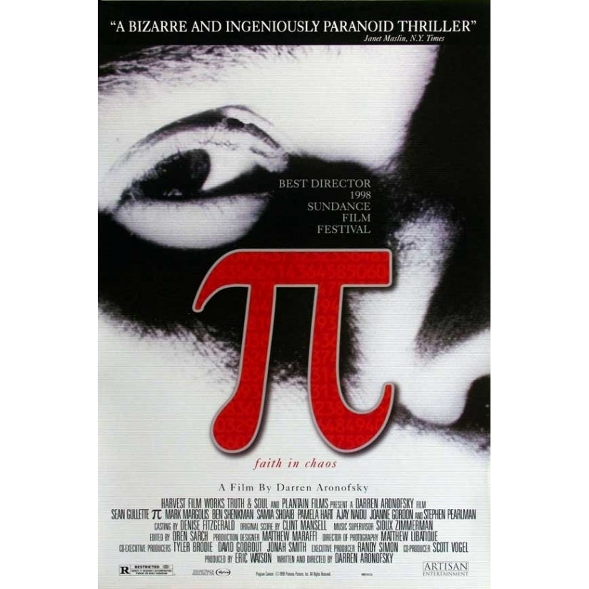 Pi Movie Poster Print (27 x 40) - Item MOVIJ7806 Image 1