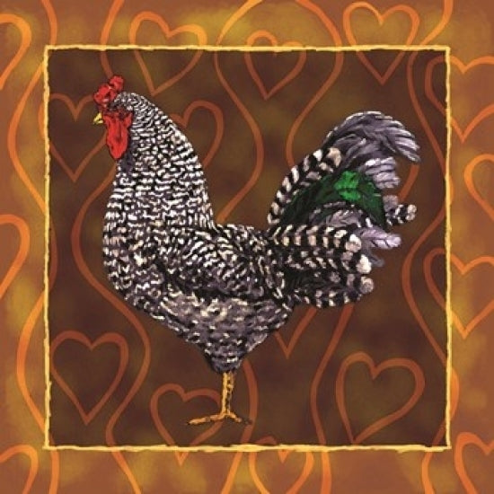 Rooster 3 Poster Print by Jeff Maraska (12 x 12) Image 1