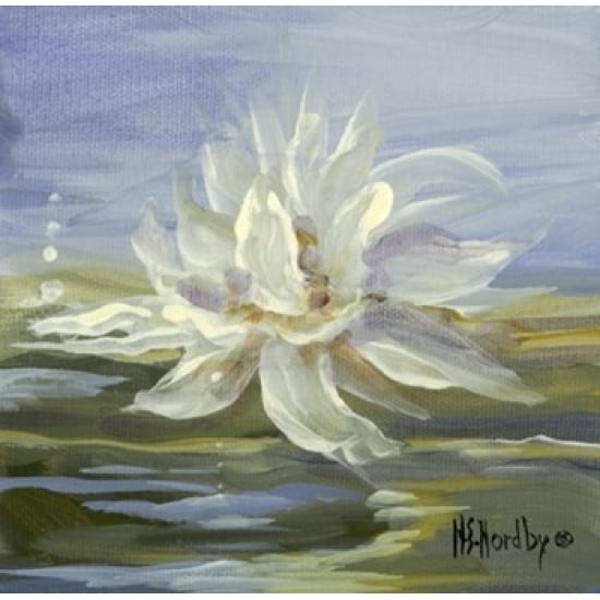 Water Lillies 3 Poster Print by Harriet Nordby (12 x 12) Image 1