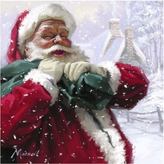 Jolly Santa Poster Print by The Macneil Studio (12 x 12) Image 1